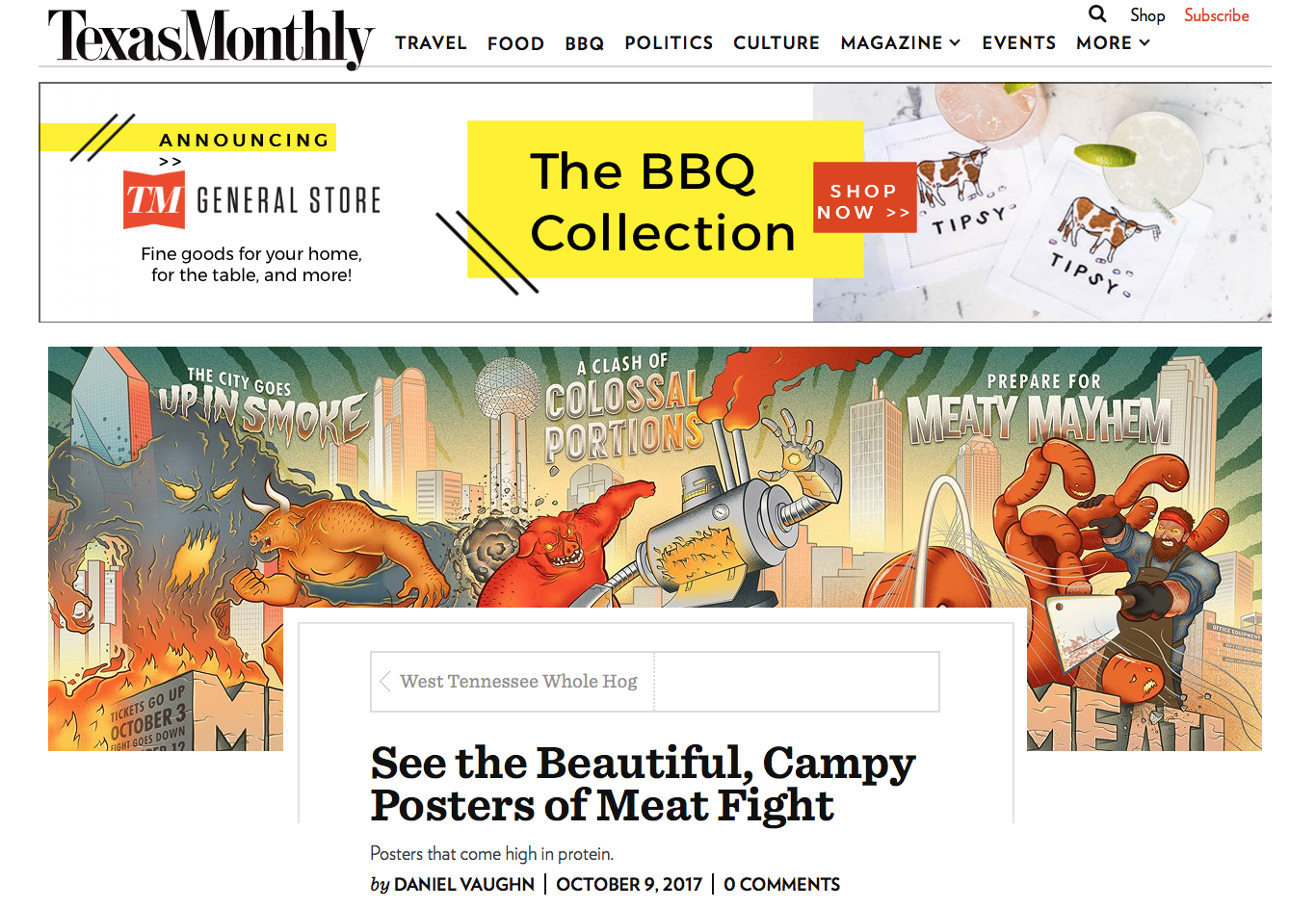 Recognizing Greatness and Meatness in Texas Monthly