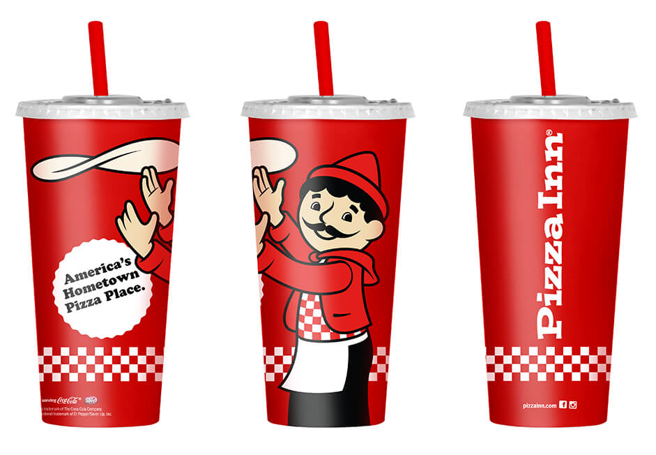Pizza Inn red cups