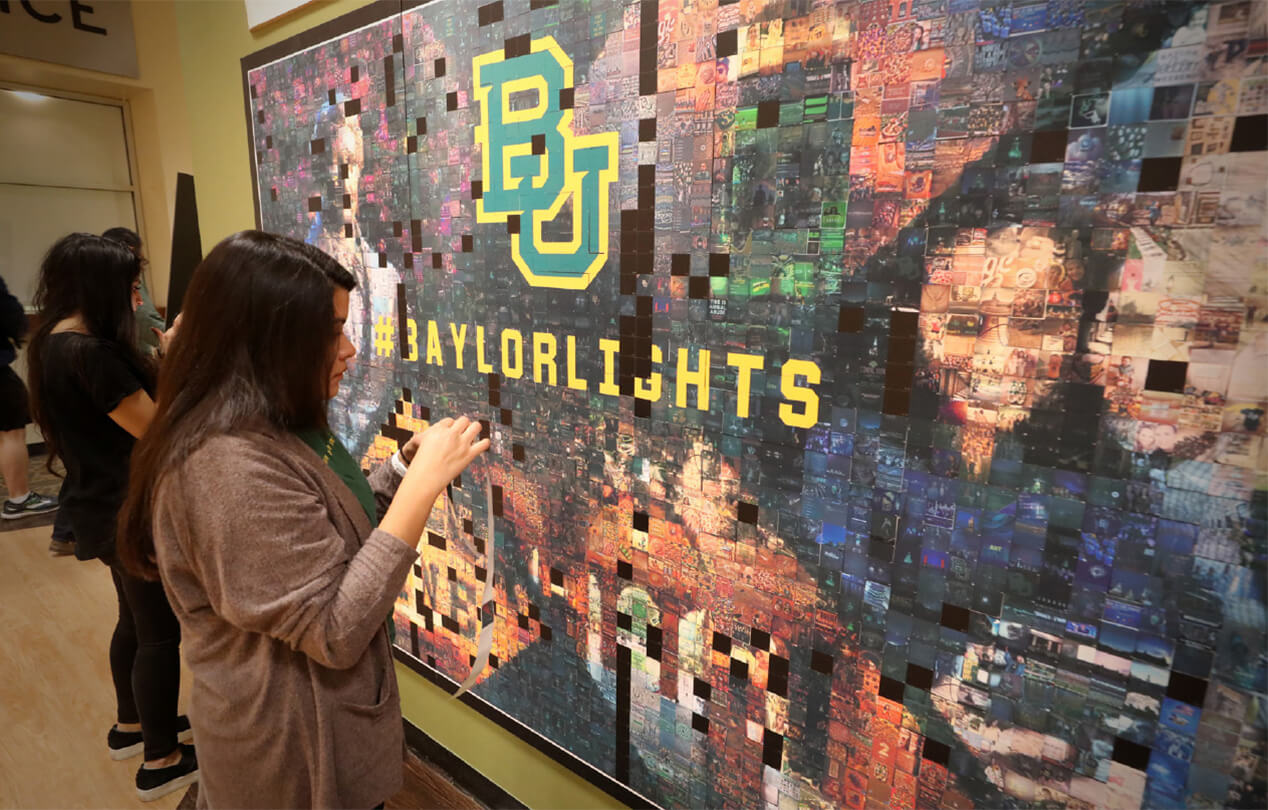 Baylor - Lights Shine Bright mosaic