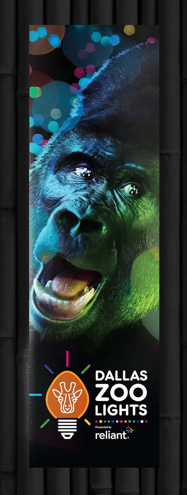 Dallas Zoo - Zoo Lights gorilla banner