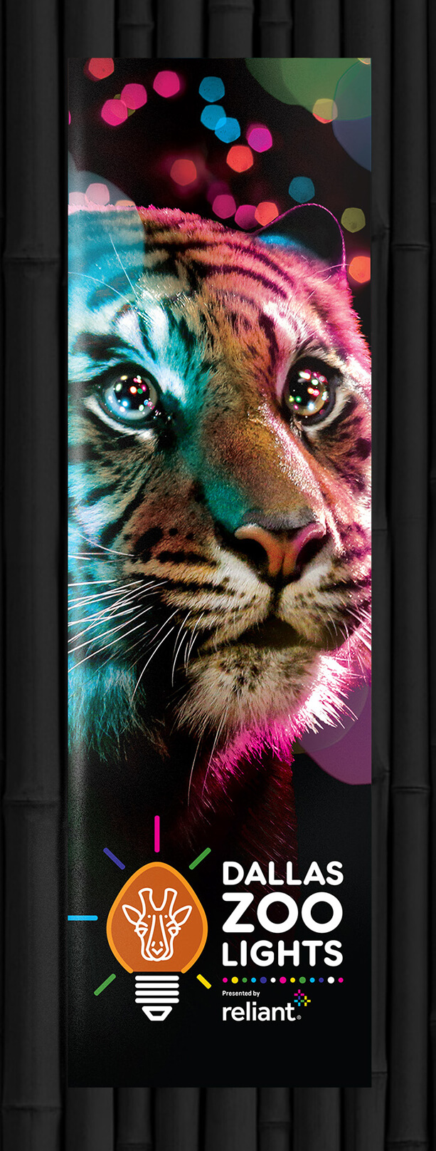 Dallas Zoo - Zoo Lights tiger banner