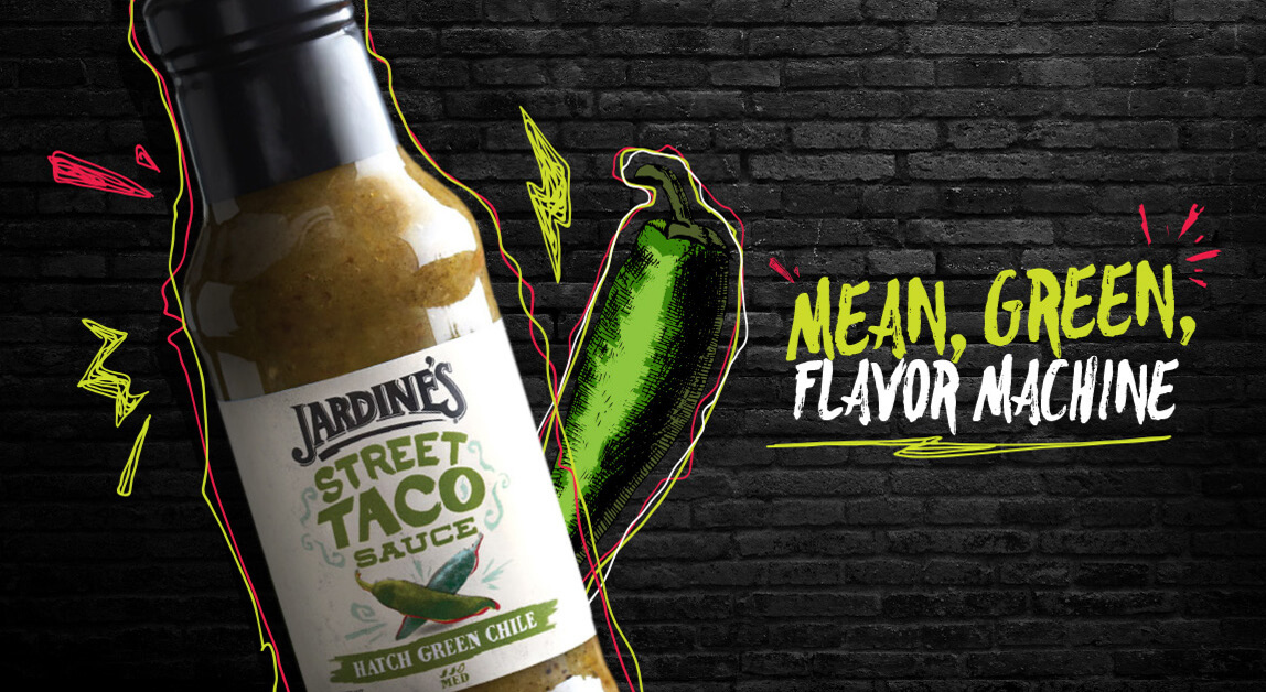 Jardine's Street Taco Sauce - Mean, green, flavor machine