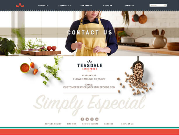 Teasdale website contact