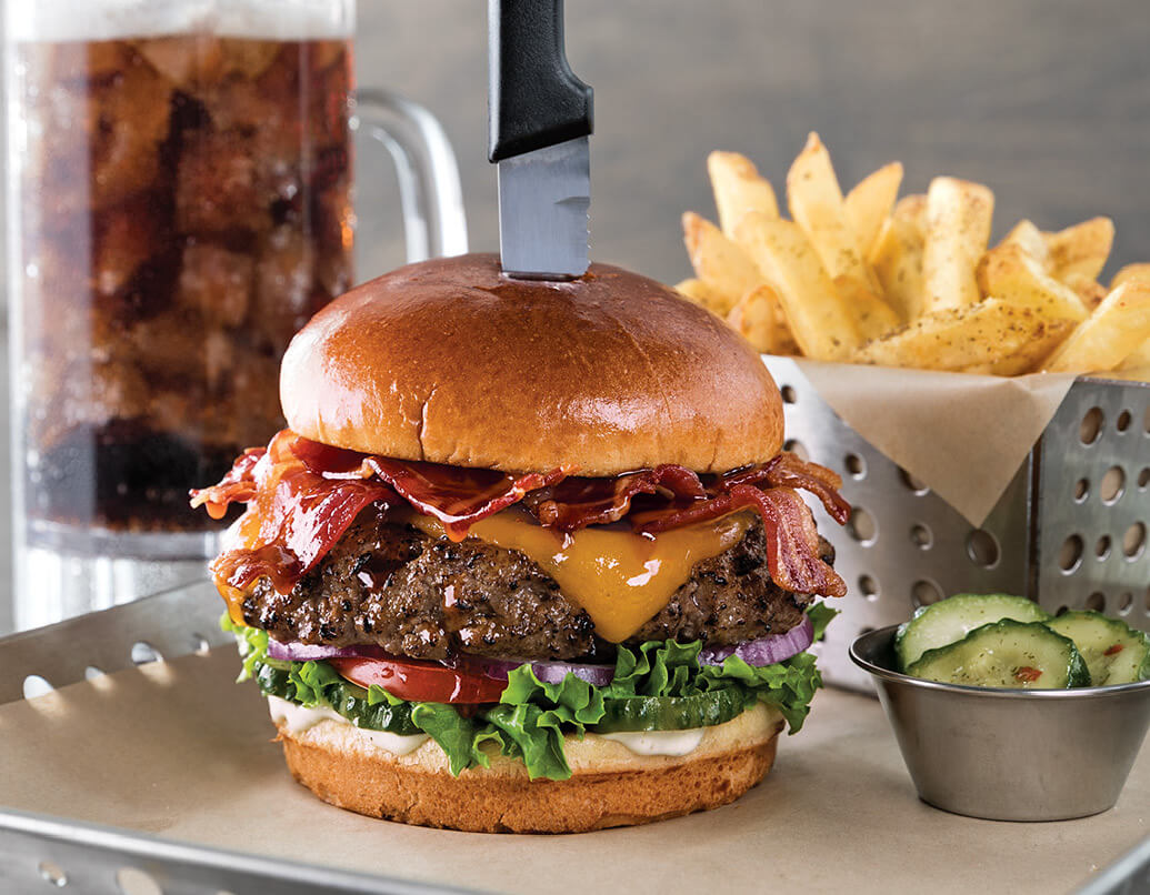 Chili's ultimate bacon burger