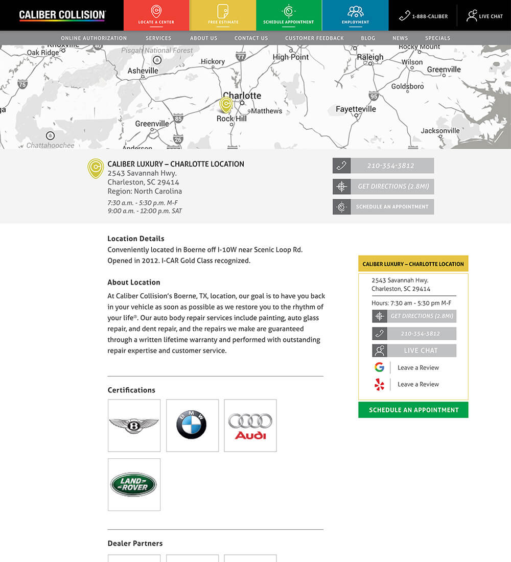 Caliber Collision Johnson and Sekin