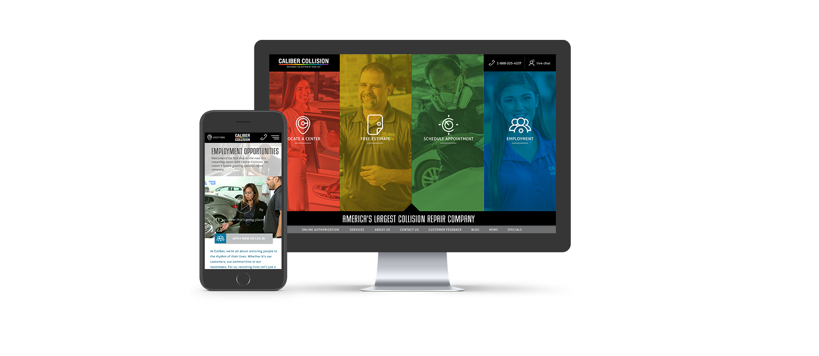 Caliber Collision website