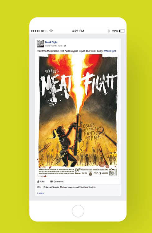 Meat Fight mobile social